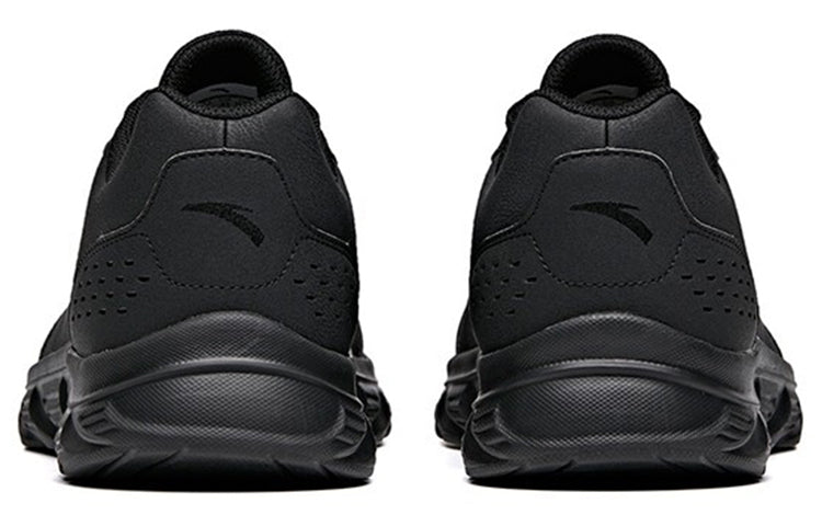 ANTA Running Series Sneakers Leather 'Black Gold' 91835529-9