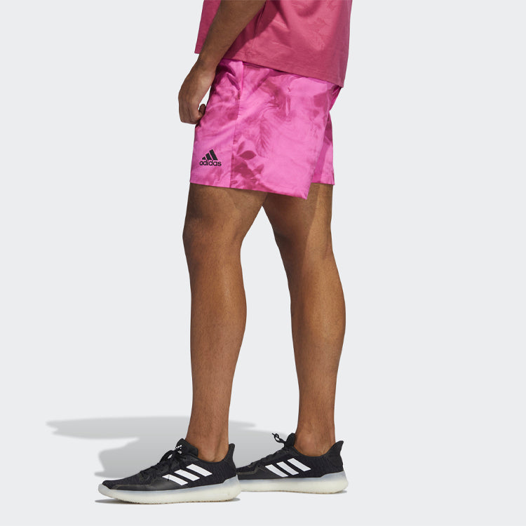adidas Unite Flo Short Flowers Printing Loose Sports Shorts Pink GL0453