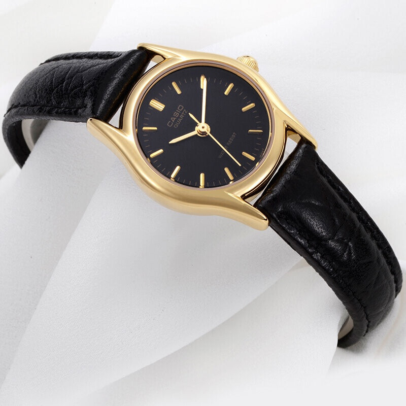 Casio Influencer Fashion Business Analog Watch 'Black Gold' MTP-1094Q-1A