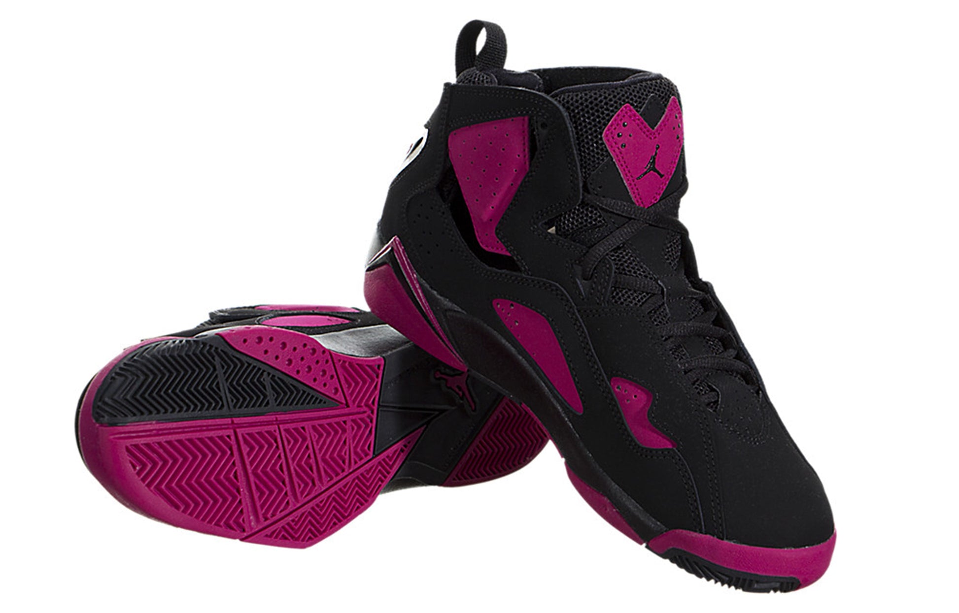 (GS) Air Jordan True Flight 'Black Sport Fuchsia' 342774-006