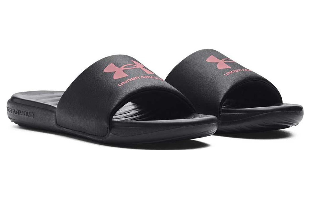(WMNS) Under Armour Ansa Fixed Slide 'Black Pink Elixir' 3023772-007