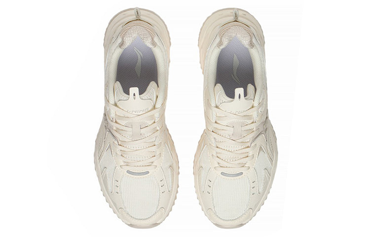 (WMNS) Li-Ning Casual Lightweight Low-Top Sneakers 'White Beige' ARLS022-4