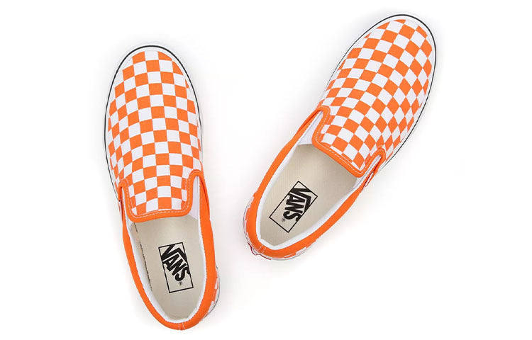 Vans Classic Slip-On 'Orange Tiger Checkerboard' VN000XG8AZZ