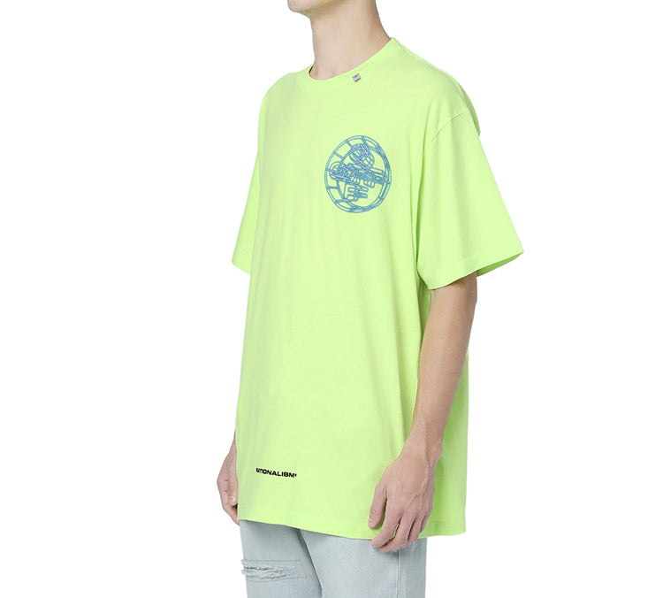 Off-White Logo Printed Men Yellow/Green OMAA027R201850036288