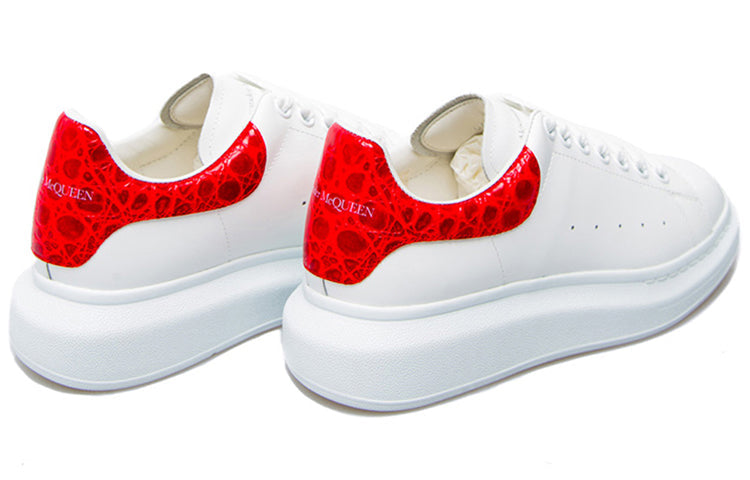 Alexander McQueen Oversized Sneaker 'White Red Crocodile' 625162WHYB89676