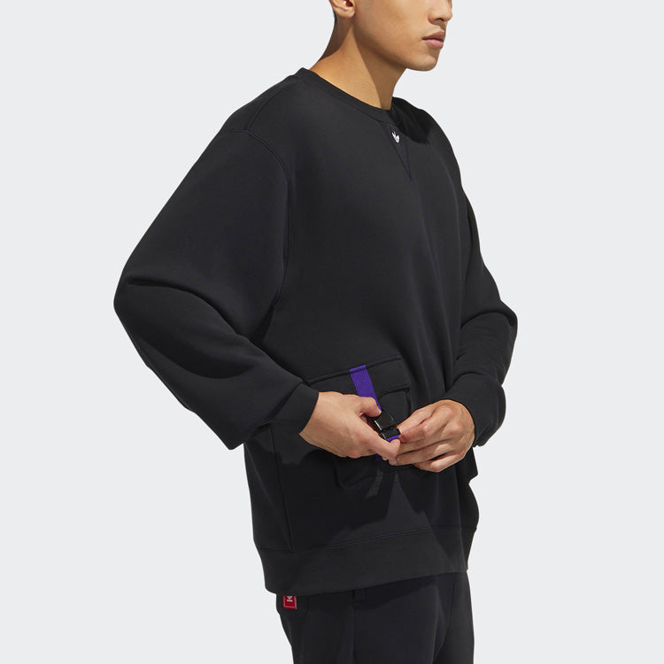 adidas originals Series Cny Crew Casual Sports Round Neck Pullover Black GN5450