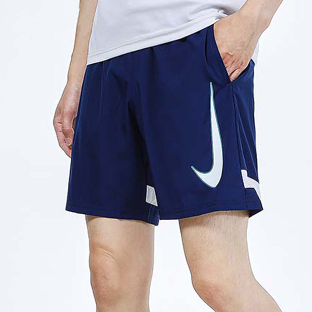 Nike Logo Printing Training Sports Quick Dry Breathable Shorts Blue CV1468-492
