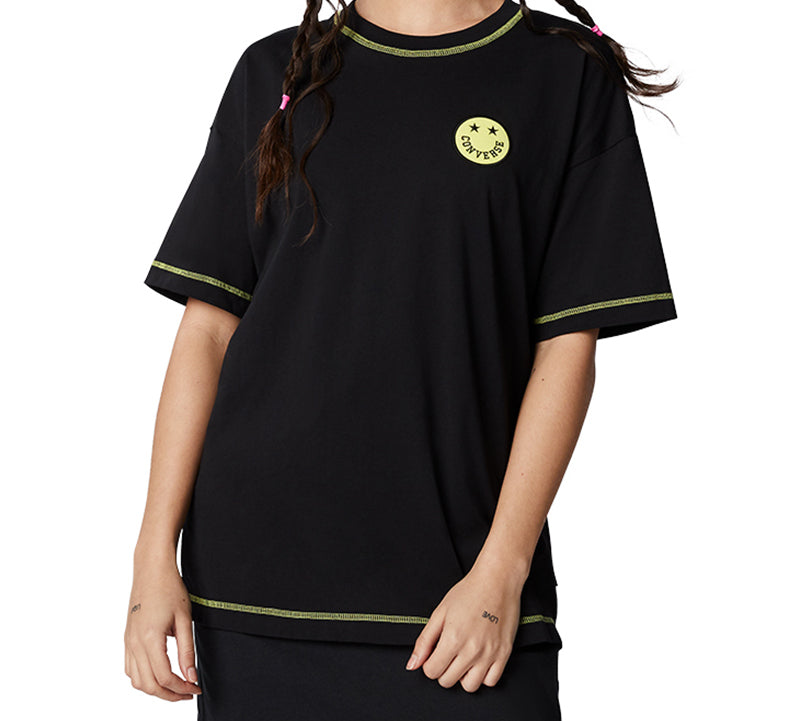 Converse Sports Loose Casual Short Sleeve Black 10018923-001