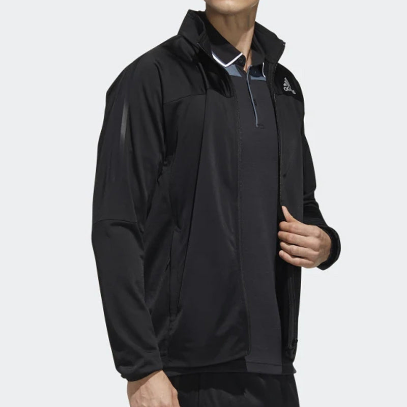 adidas 3s Knit Jkt Tennis Sports Stand Collar Jacket Black FS3771