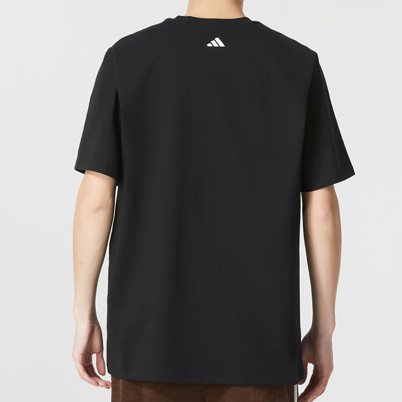adidas Lil' Stripe Basketball Graphic Tee 'Black' IC1867