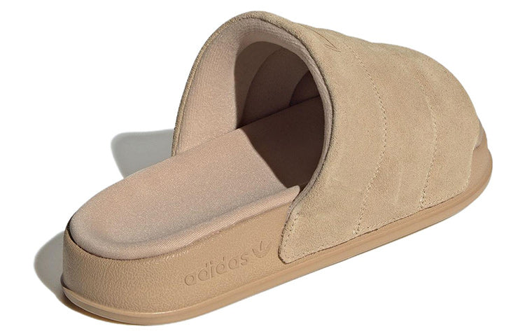 (WMNS) adidas Adilette Essential Slides 'tan' IE9650