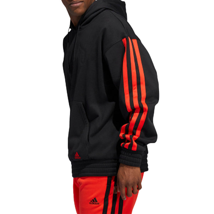 Men's adidas Basketball Sports Black Pullover GL7100