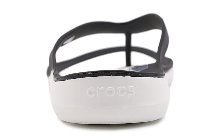 (WMNS) Crocs Swiftwater Sports slippers 'Black White' 204974-066