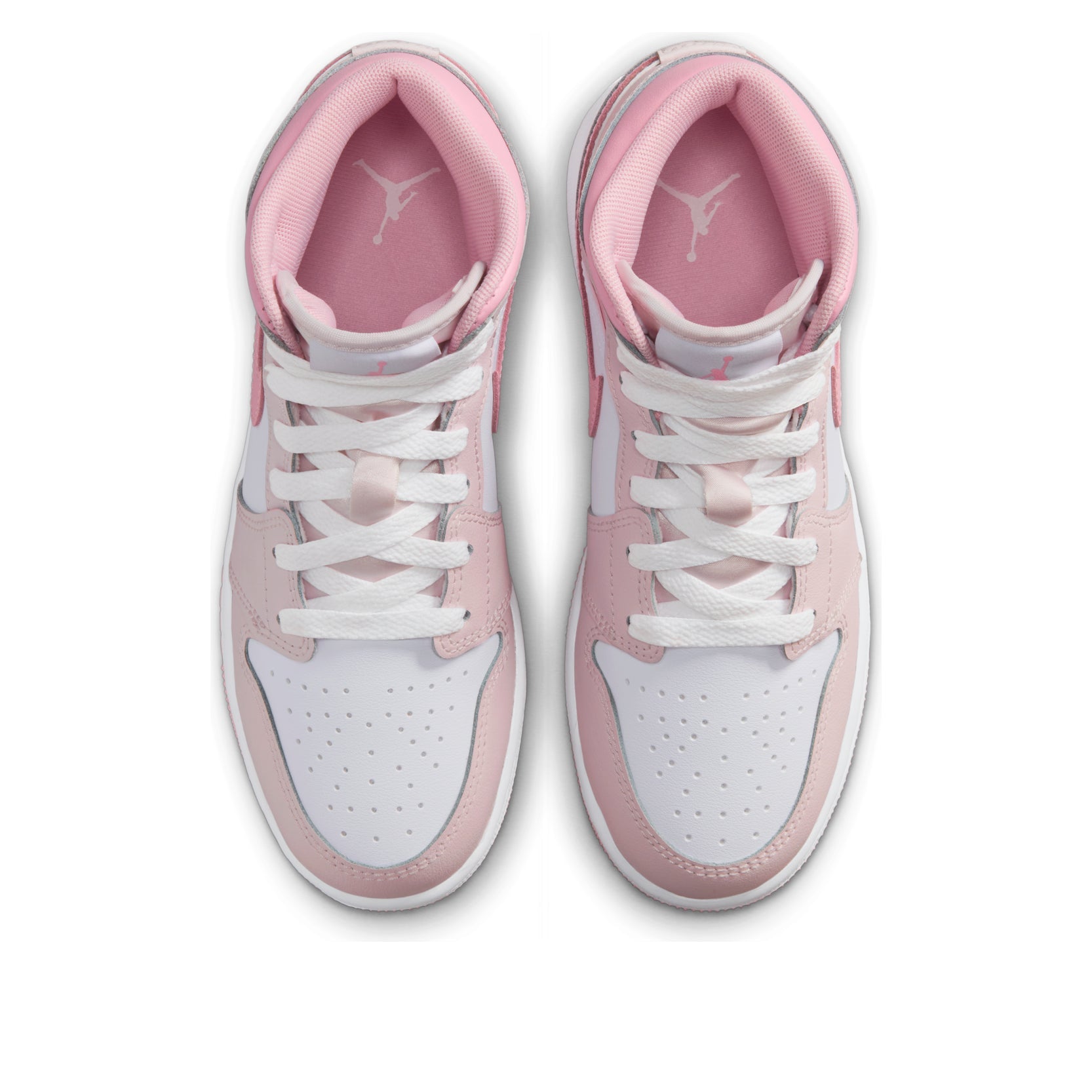 (GS) Air Jordan 1 Mid 'Pearl Pink White' DQ8423-600
