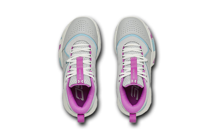 (GS) Under Armour Sc 3zer0 IV Low-Top Grey 3023918-105