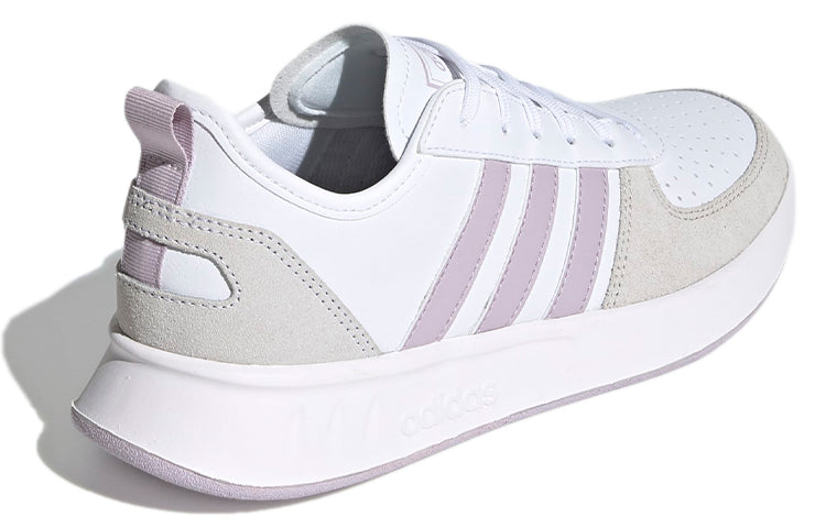 (WMNS) adidas Court 80s 'White Gray Purple' EE9832
