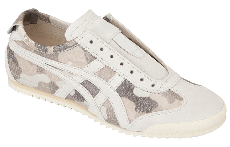(WMNS) Onitsuka Tiger Mexico Slip-On Deluxe 'White Grey Camouflage' 1182A133-100