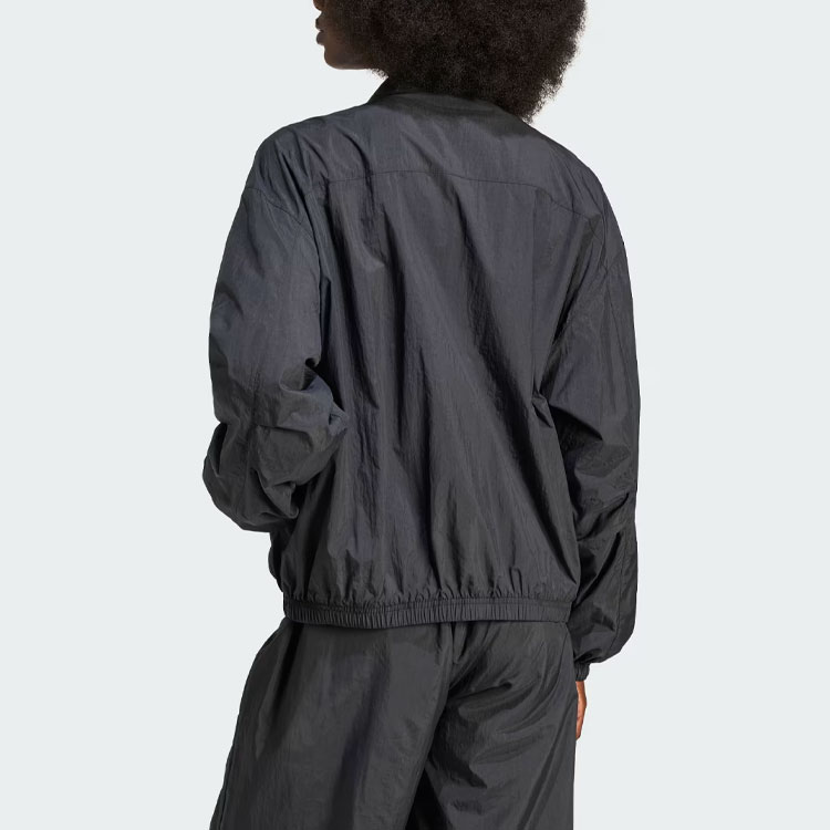 (WMNS) adidas originals Premium Essentials Nylon Windbreaker Asia Sizing 'Black' IT6726