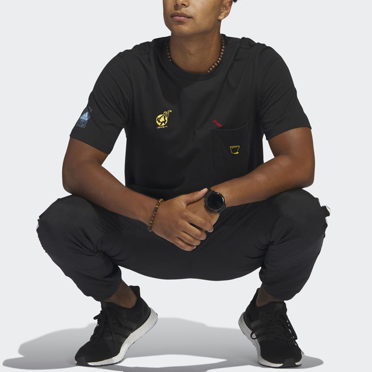 adidas Change Through Sports Graphic Pocket T-Shirt 'Black' IC1669