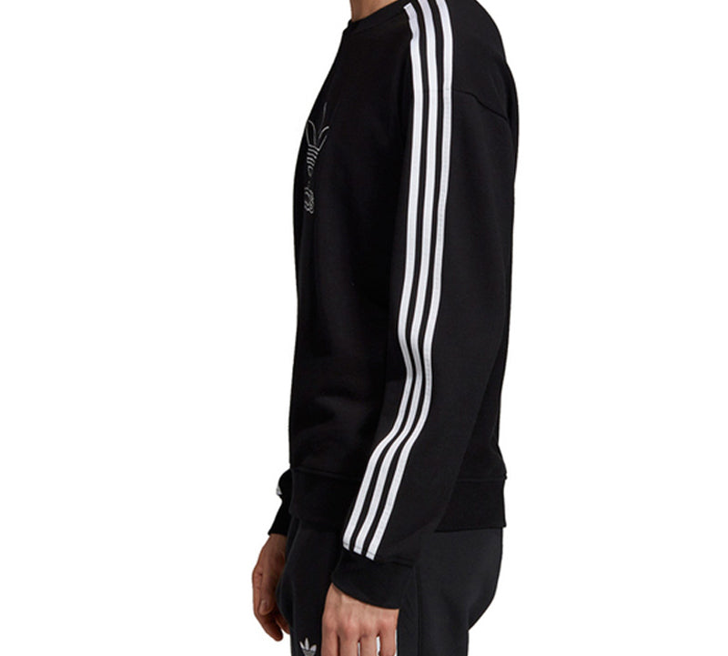 adidas originals Hollow Out Logo Round Neck Black DX4233
