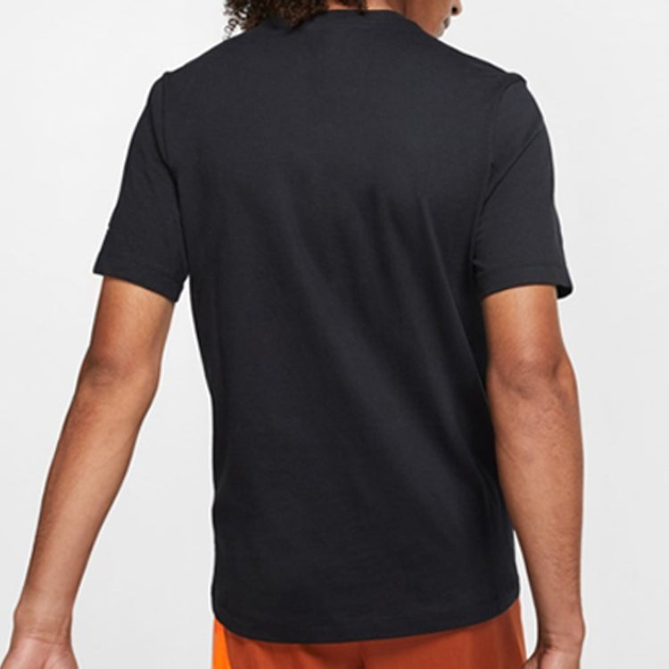 Air Jordan Chimney Tee Printing Short Sleeve Asia Edition Black CI1328-010