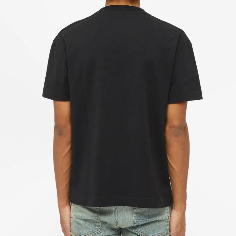 PALM ANGELS Tokyo Sprayed Logo Tee Red logo Short Sleeve Black PMAA001F20JER0141025