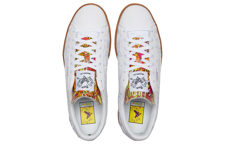 PUMA Romero Britto x Basket 'Embroidered - White Gum' 381095-01