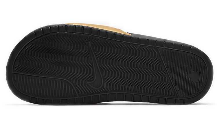 (WMNS) Nike JDI Benassi Slides 'Black Metallic Gold' 343881-014