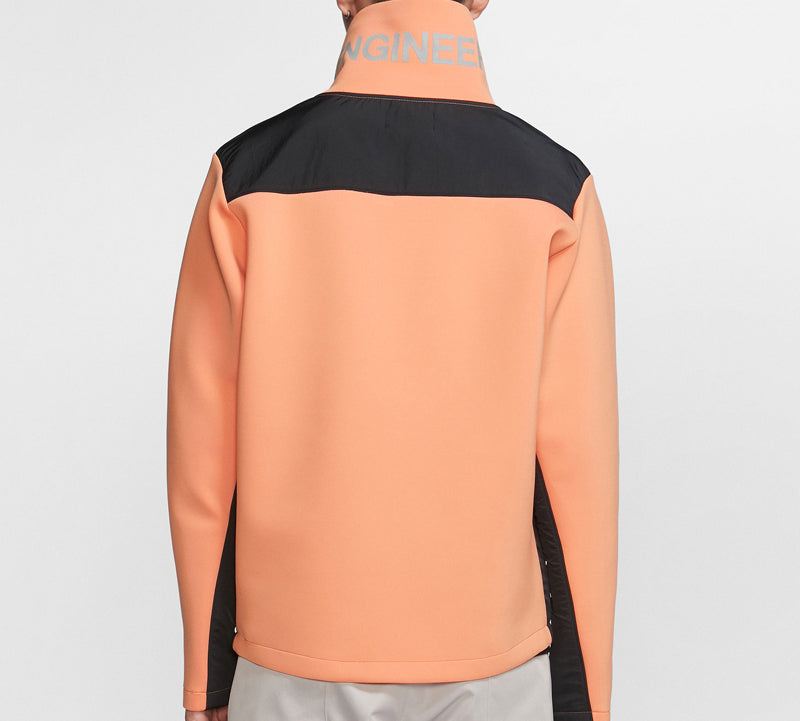 Air Jordan 23 Engineered Stand Collar Knit Contrasting Colors Half Zipper Orange BQ5738-854