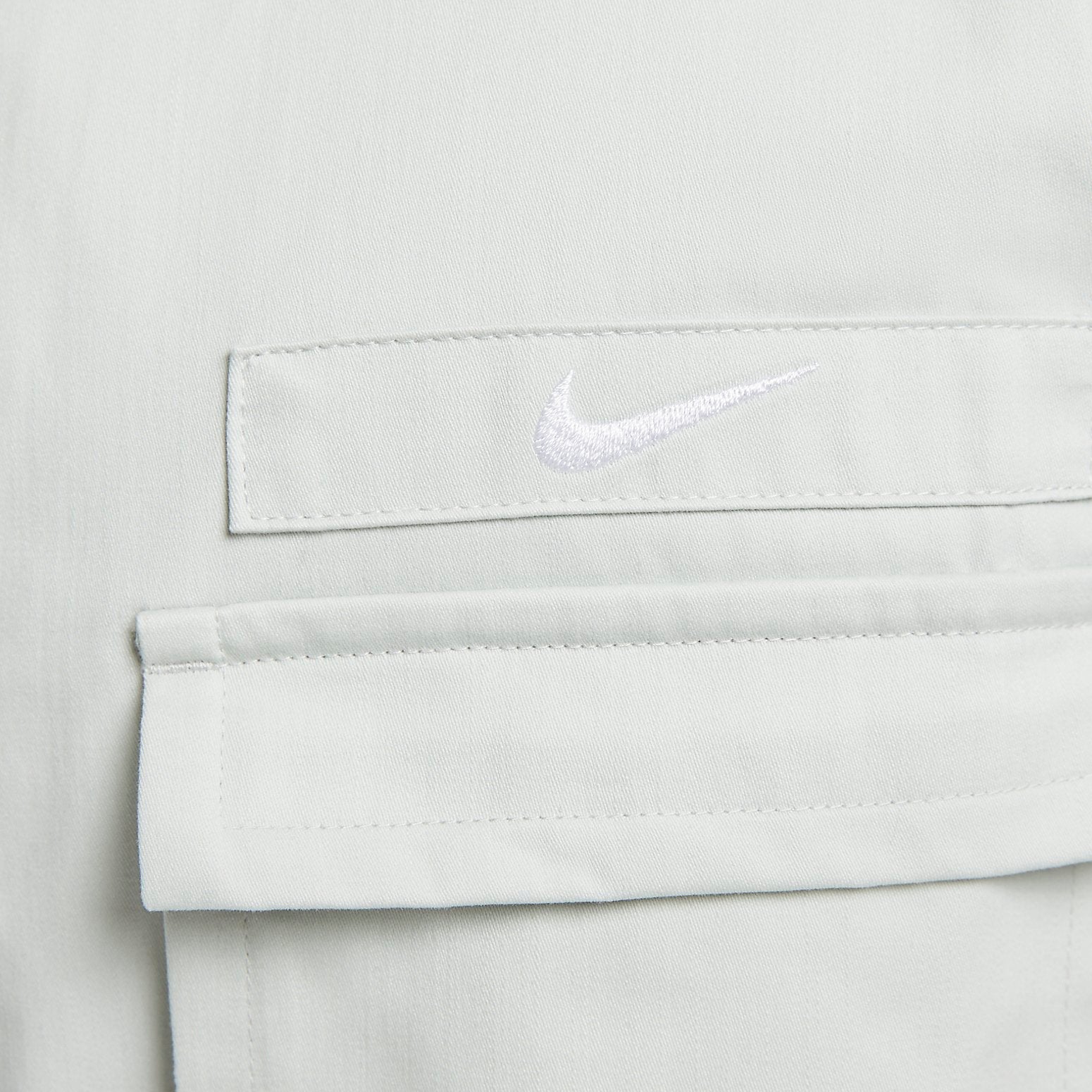Nike Life Woven Military Short-Sleeve Button-Down Shirt 'Light Silver' DX3341-034