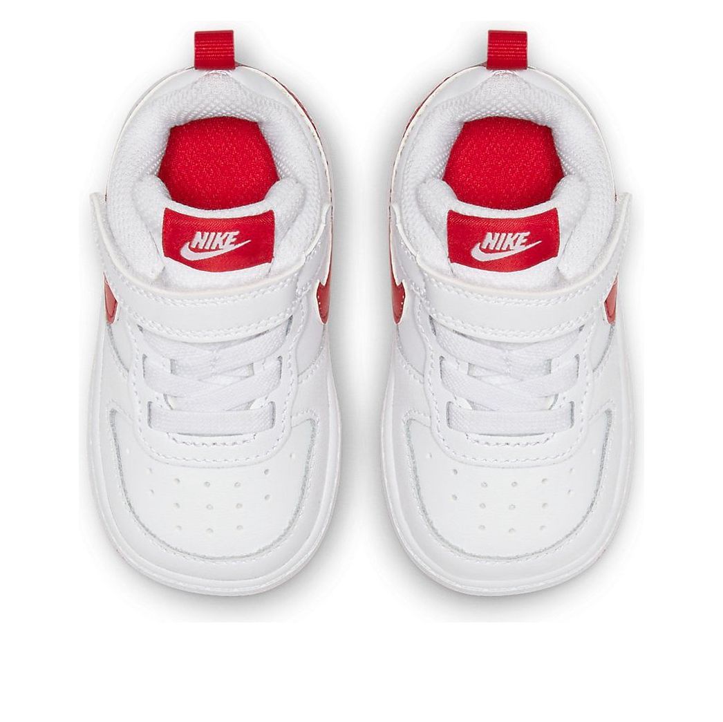 (TD) Nike Court Borough Low 2 White/Red BQ5453-103