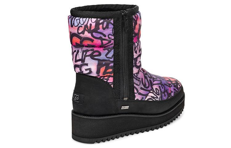 (WMNS) UGG Ridge Graffiti Pop Purple Black 1105715-MULT