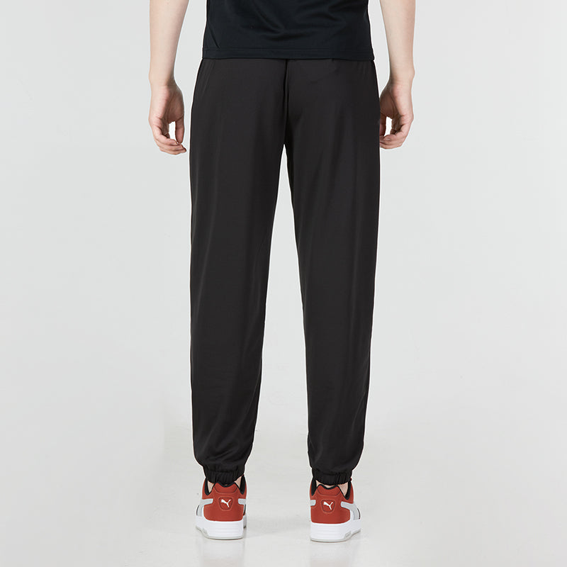 PUMA Logo Straight Fit Trackpants 'Black' 671930-01