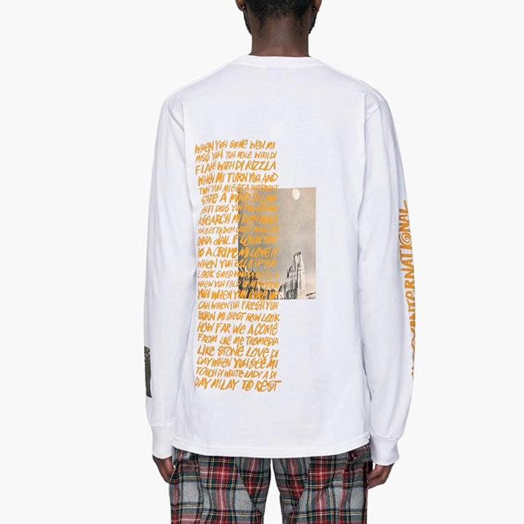 Stussy Great Outdoors Ls Tee Classic Poster Long Sleeves Unisex White 1994492-WHITE