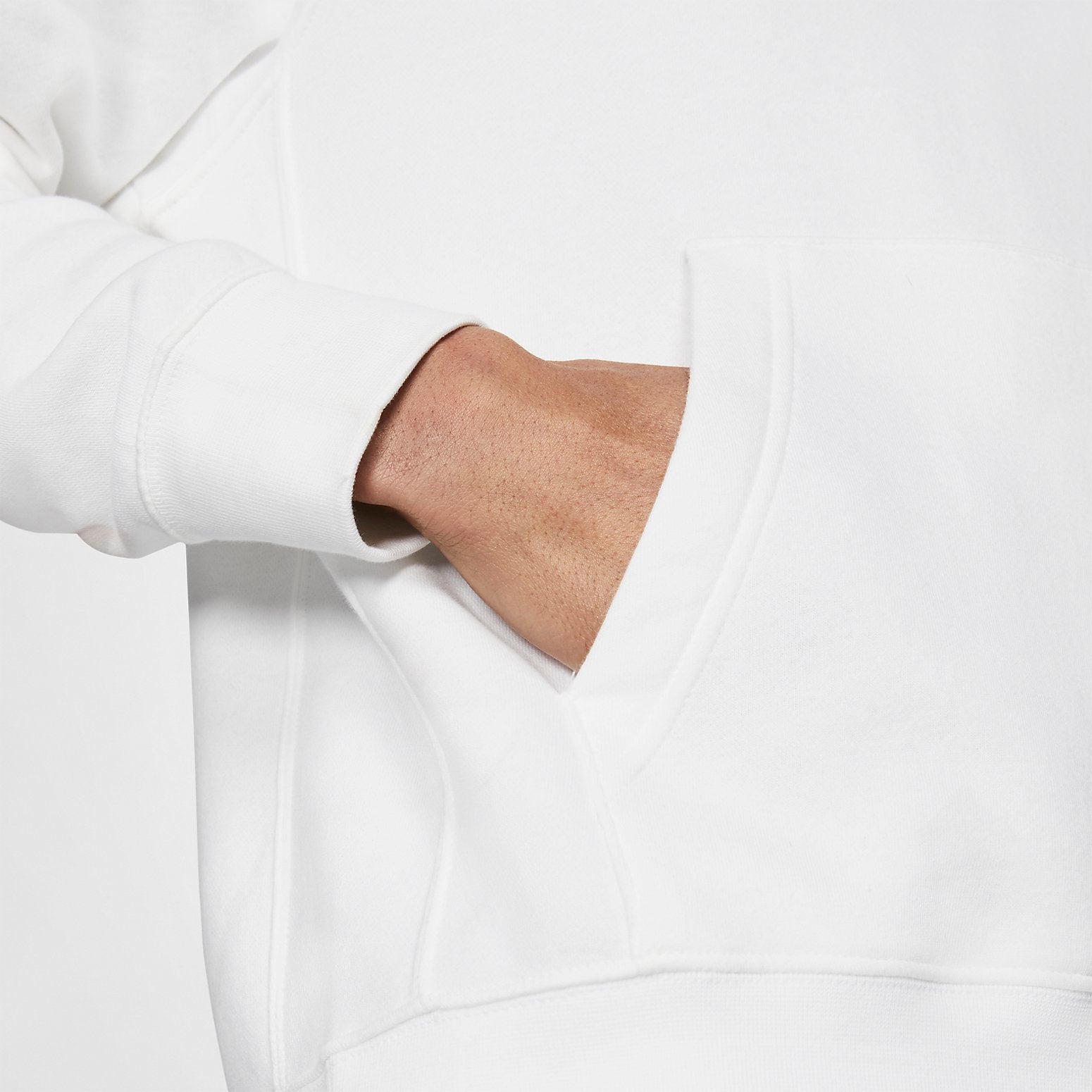 Nike Sportswear Fleece Graphic Pullover Hoodie 'White Black' BV2973-100