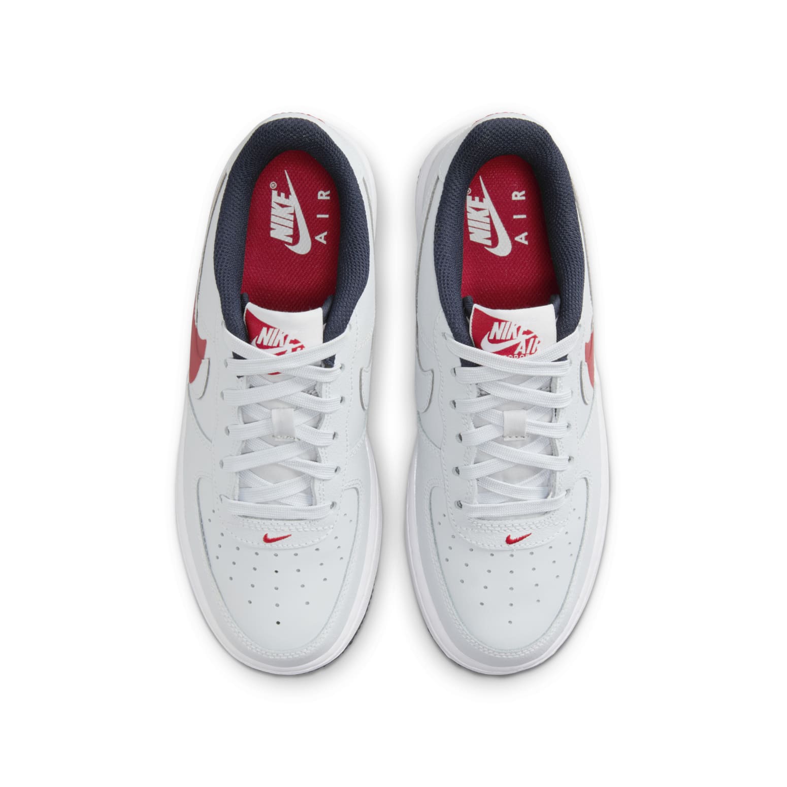 (GS) Nike Air Force 1 LV8 4 'Pure Platinum University Red' FQ4118-001
