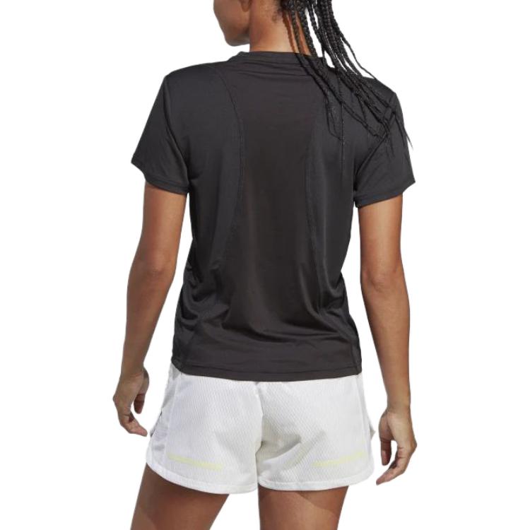 (WMNS) adidas Run It Tee 'Black' HZ0107