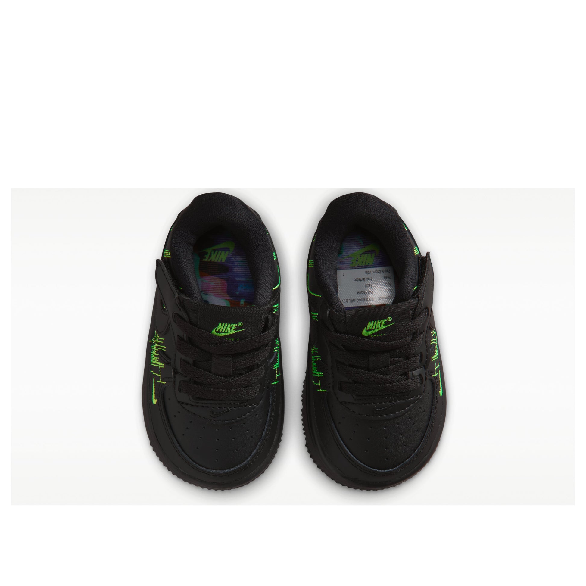(TD) Nike  Force 1 Low LV8 4 EasyOn 'Black Green' II0764-001