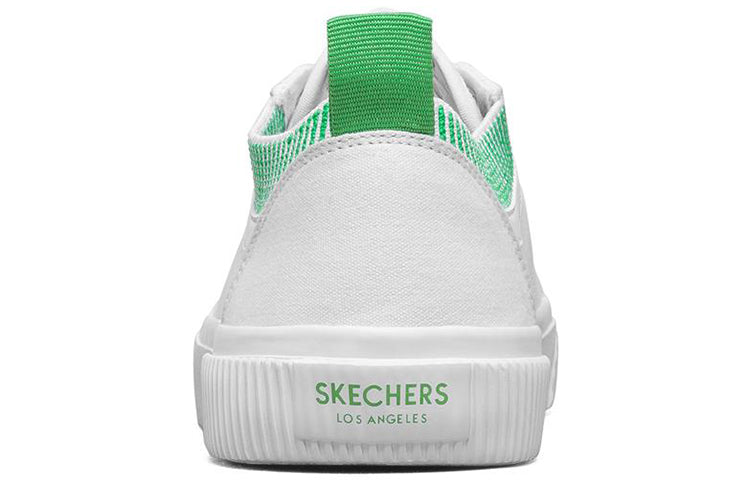 (WMNS) Skechers V'Lites 2 Low-Top Sneakers White/Green 155120-WHT