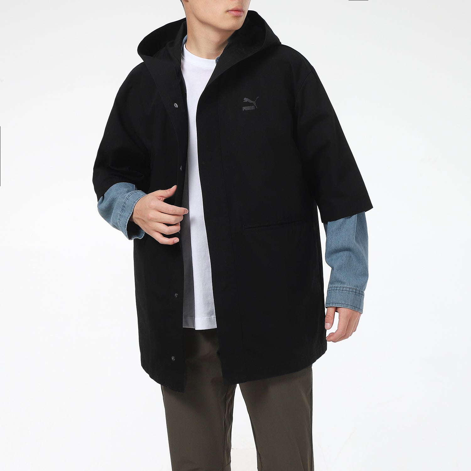 PUMA Classics Short Sleeve Relaxed Jacket 'Black' 533733-01