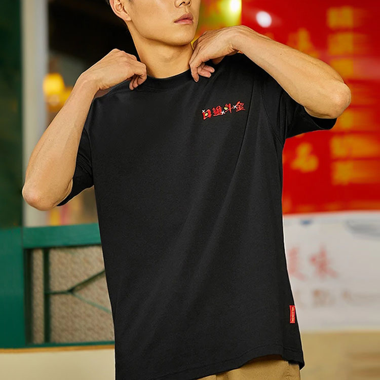 Li-Ning Rijindoujin Cartoon Graphic T-shirt 'Black' AHSS053-3