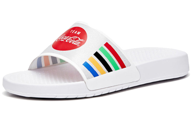 (WMNS) ANTA x Coca Cola Outdoors Slides 'White' 922036963-7