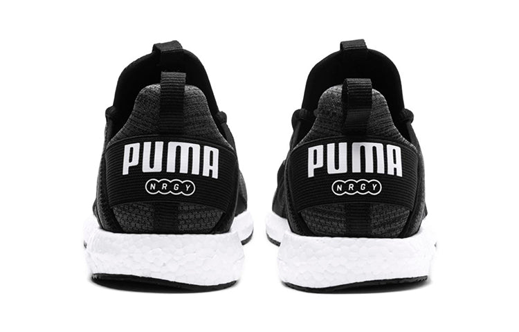 (PS) PUMA Mega NRGY Heather Sports Running Shoes Black/White 191245-01