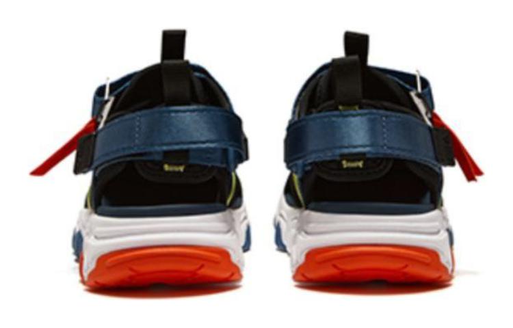 (GS) FILA Lifestyle Sandals 'Black White Blue' K15B321802FBB