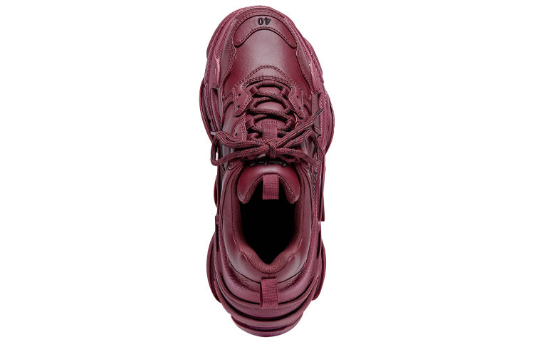 (WMNS) Balenciaga Triple S Sneakers 'Burgundy' 524039W2FA56900