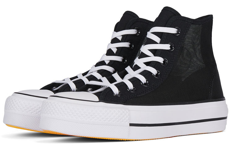 (WMNS) Converse Summer Mesh Platform Chuck Taylor All Star High Top 'Black' 568935C