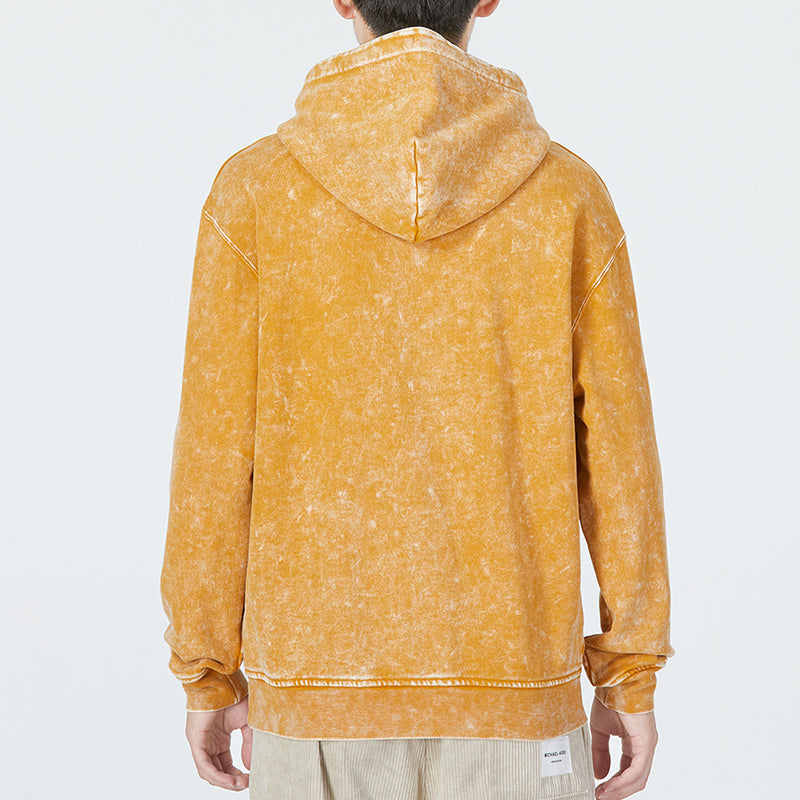 Men's Air Jordan Tie Dye Logo Athleisure Casual Sports Pullover Yellow DR3088-712