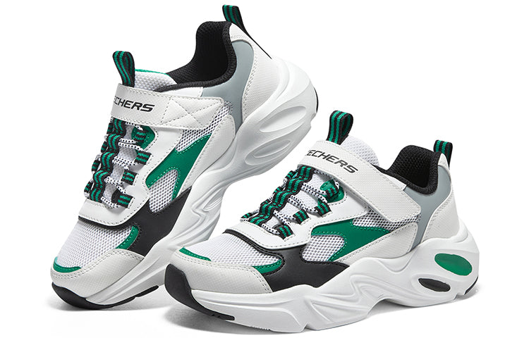 (GS) Skechers DLITES 1.0 'White Green' 405235L-WGRN