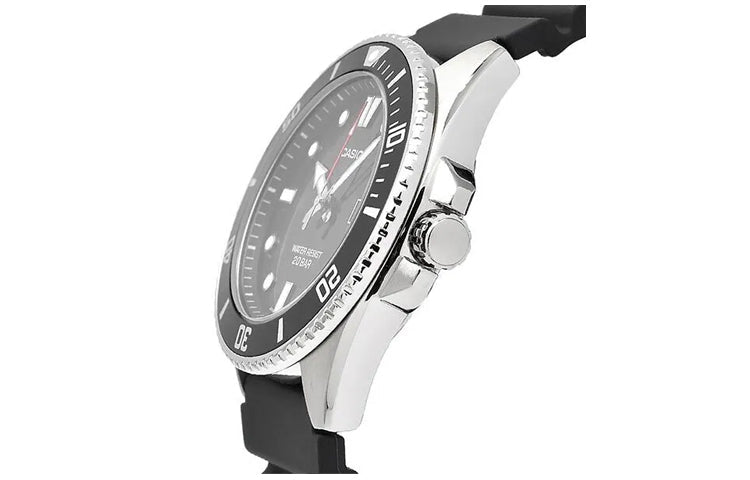 Men's CASIO Date Display Resin Strap Waterproof Quartz Watch Mens MDV-107-1A1JF