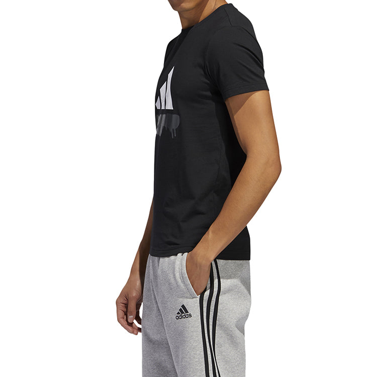 adidas Sports Stylish Short Sleeve 'Black' FT2829